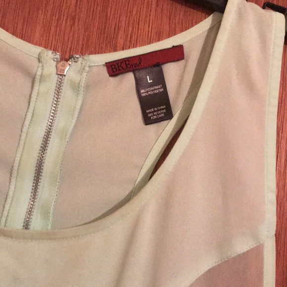 BKE Mint Chiffon Tank Top - Picture 2 of 5